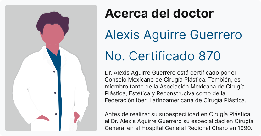 Sección de una página web mostrando a un doctor junto a su semblanza